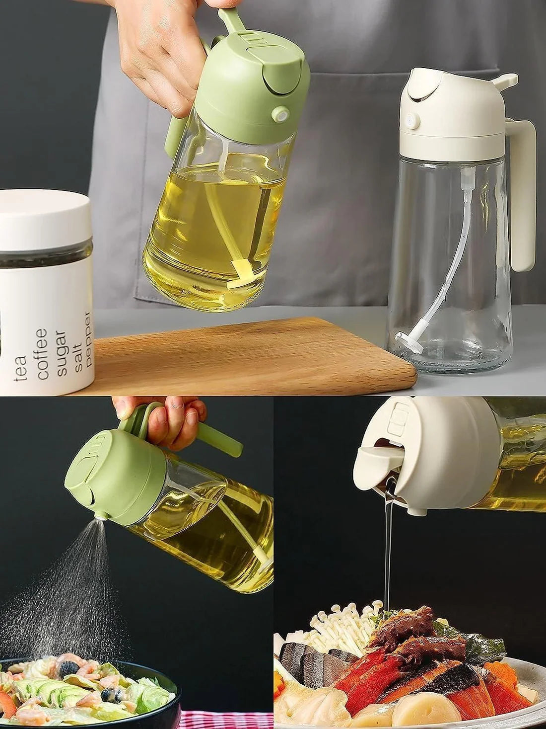 Portable Sprayer Oil Dispenser – Glass Bottle