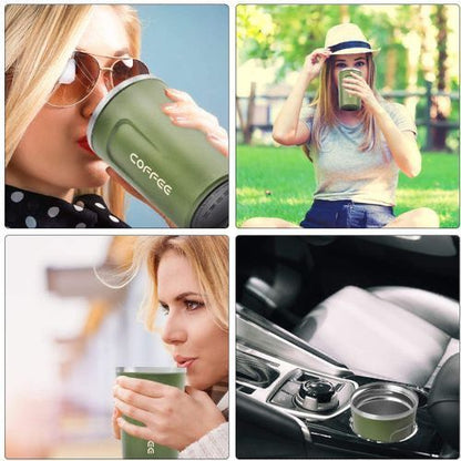 Stainless Steel Coffee Mug with Smart Temperature Display