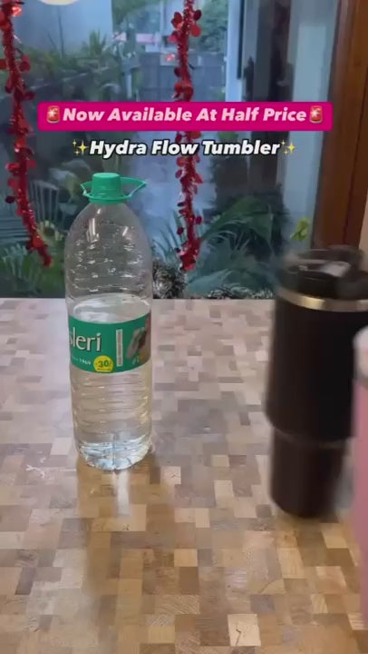 Stainless Steel Tumbler - 1200ml with Straw & Transparent Cap